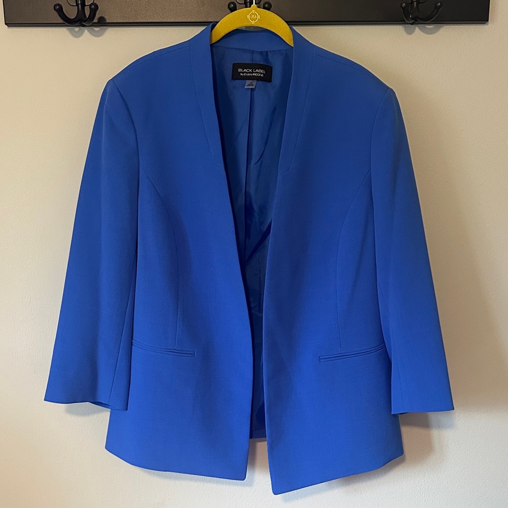Evan Picone Black Label Vibrant Blue Women's Blazer